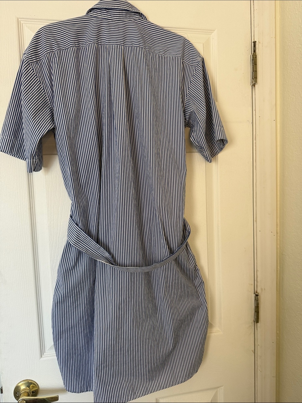 Polo by Ralph Lauren Blue and White Striped Shirt Dress size 8 - Picture 6 of 10